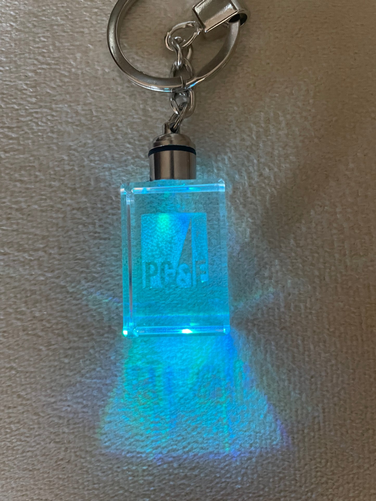 Crystal Light Changing Keychain