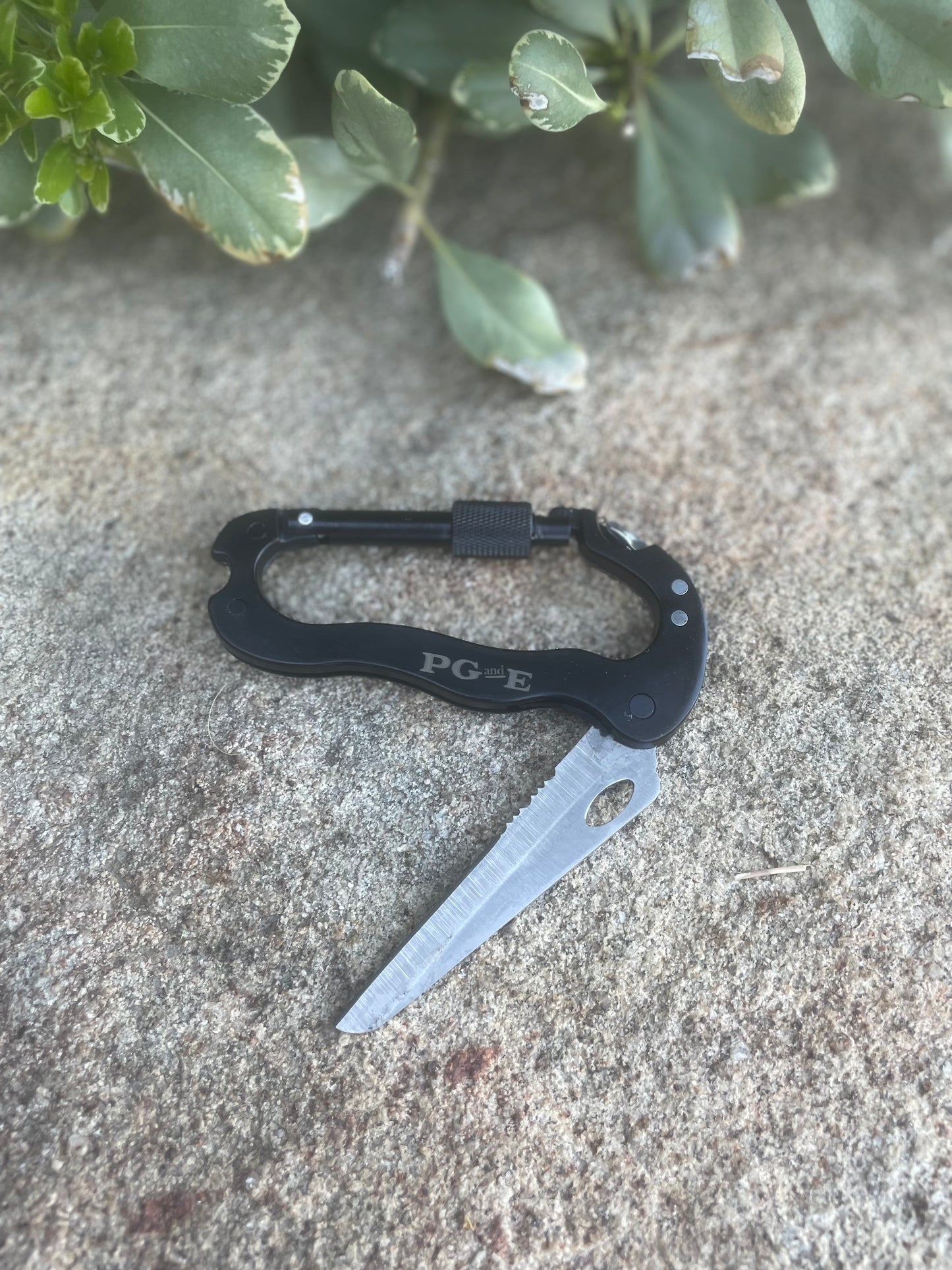 Carabiner with Small Saw