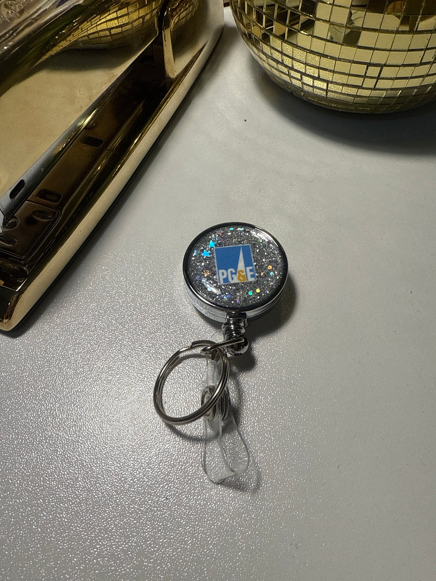 Glitter Badge Reels