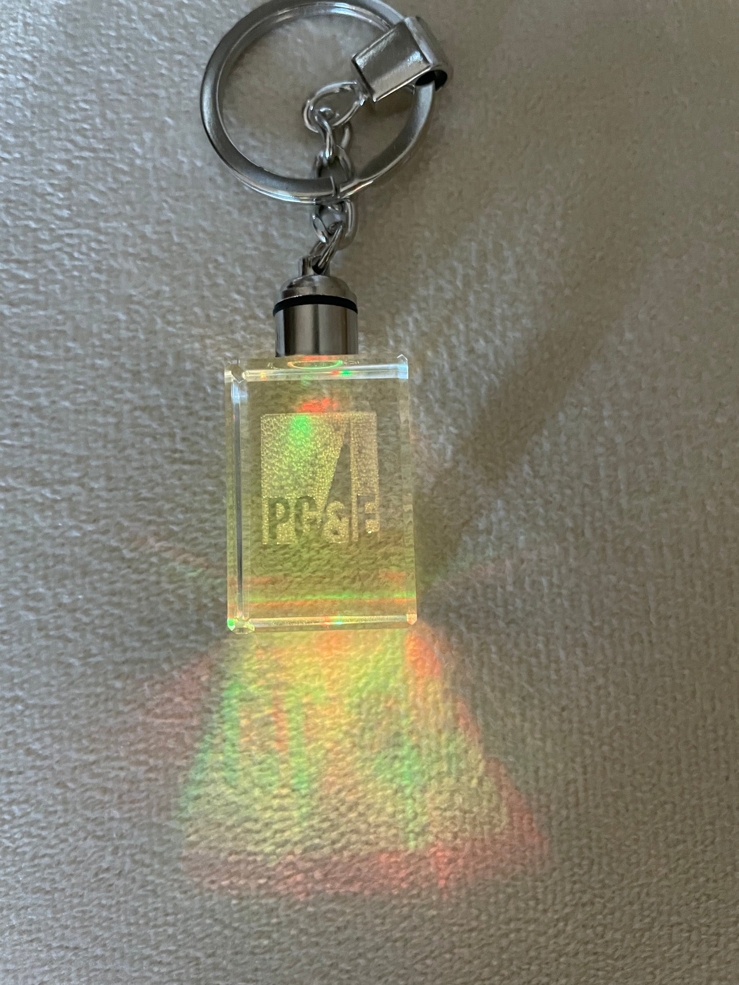 Crystal Light Changing Keychain