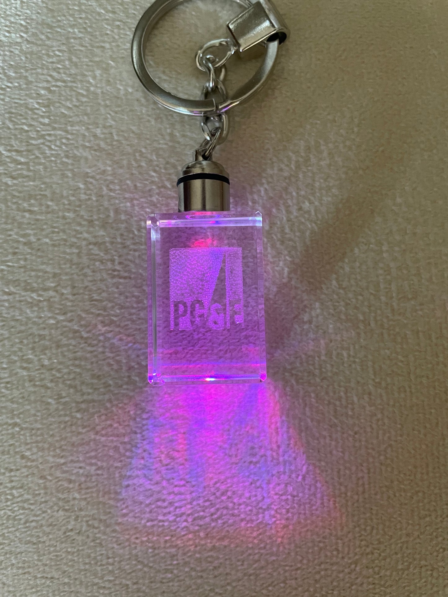 Crystal Light Changing Keychain