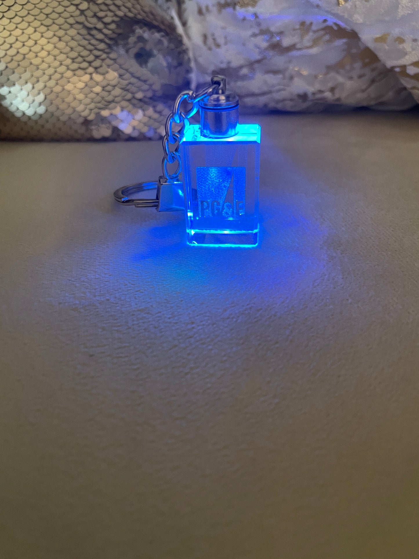 Crystal Light Changing Keychain