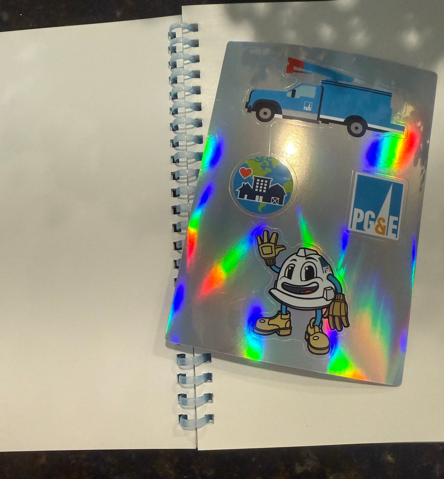 Custom Holographic Spiral Sticker Book