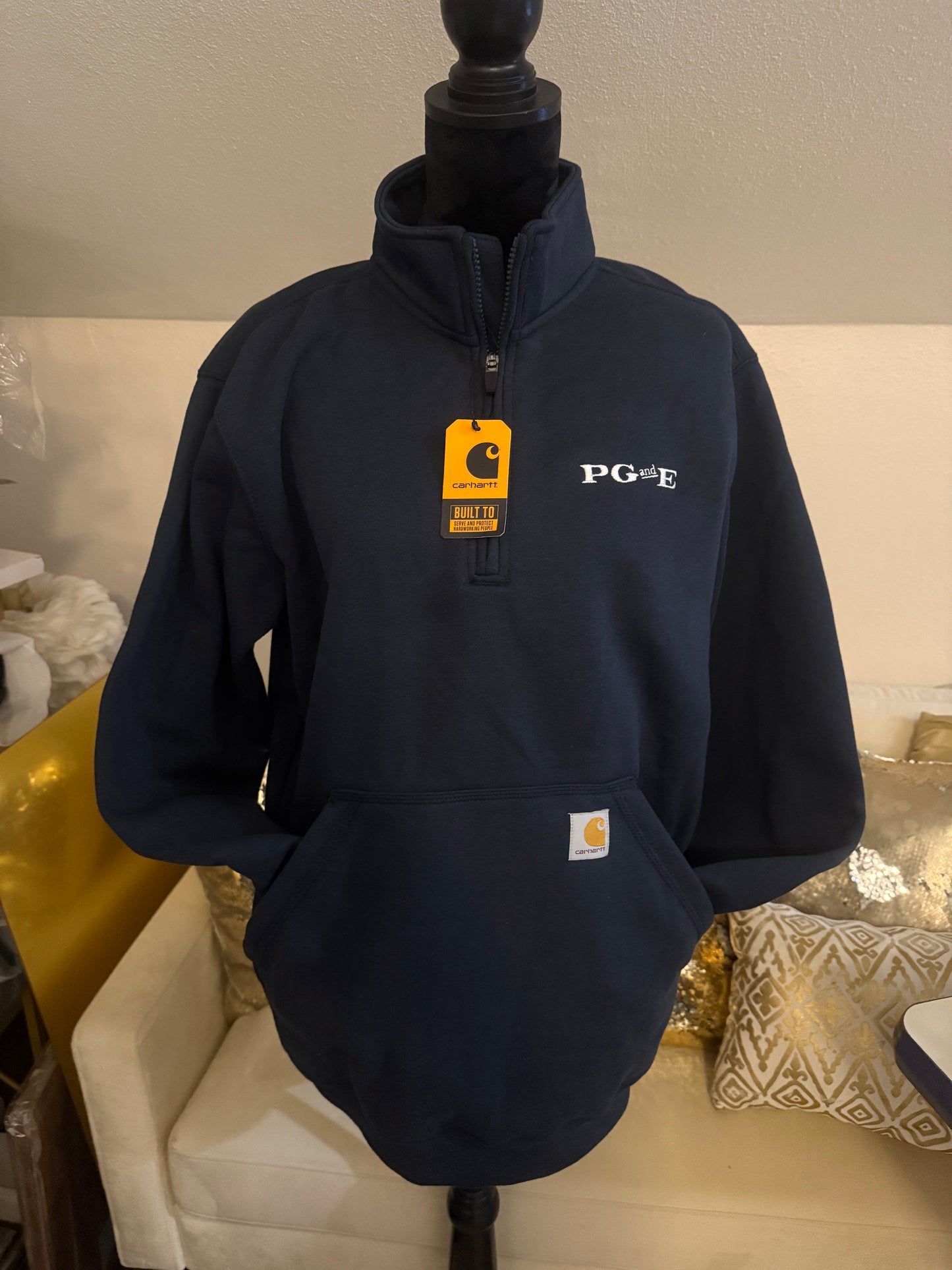 CT105294 Carhartt Midweight 1/4-Zip Mock Neck Sweatshirt