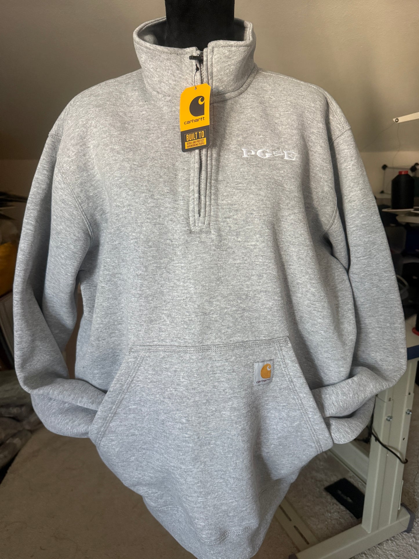 CT105294 Carhartt Midweight 1/4-Zip Mock Neck Sweatshirt