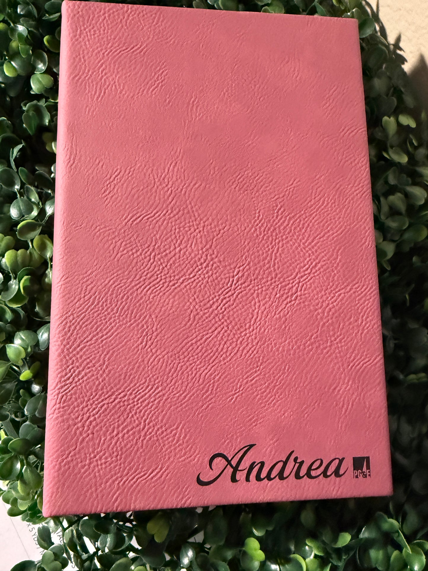 5 1/4" x 8 1/4" Leatherette Book Lined Notepad Notebook