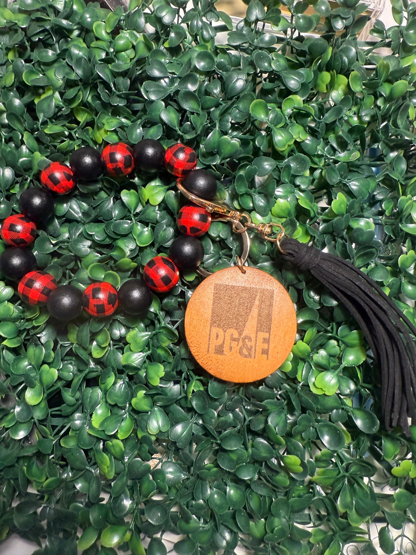Bead Wrist Keychain