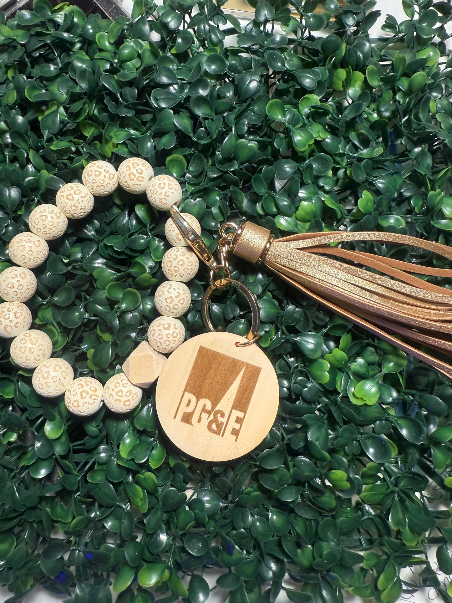 Bead Wrist Keychain