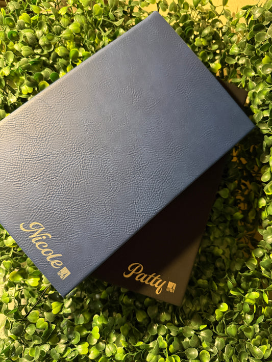 5 1/4" x 8 1/4" Leatherette Book Lined Notepad Notebook