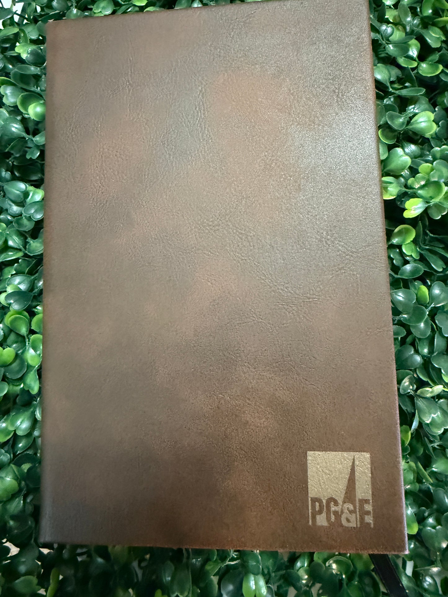 5 1/4" x 8 1/4" Leatherette Book Lined Notepad Notebook