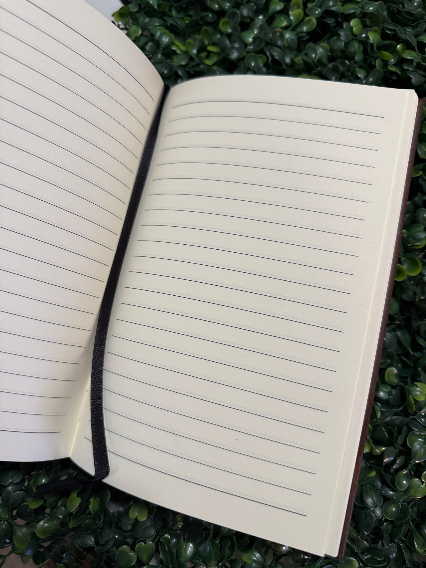 5 1/4" x 8 1/4" Leatherette Book Lined Notepad Notebook