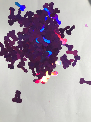 Penis Purple Glitter