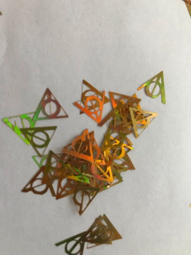 Harry Potter Triangle Golden Glitter