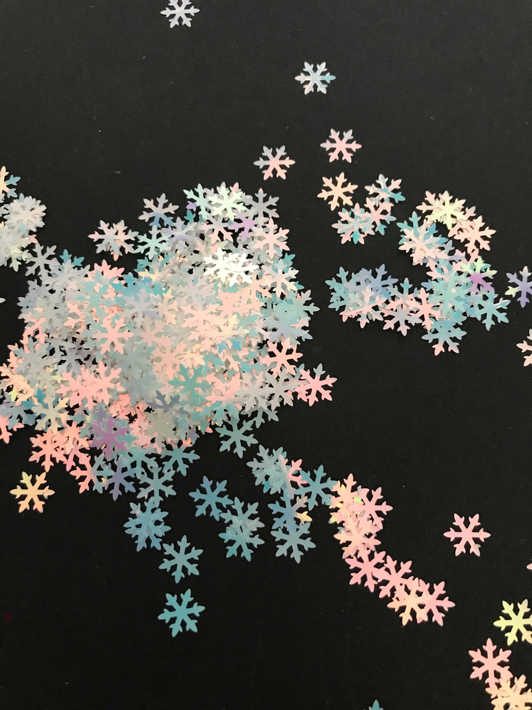 Snow Flake Iridescent White Glitter