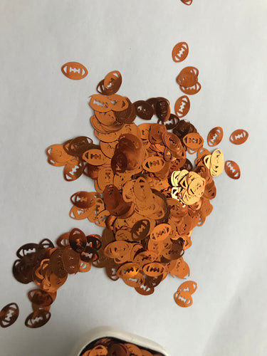 Football  Dark Orange Glitter